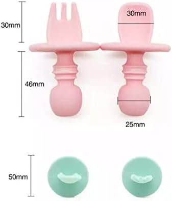 BPA Free Baby Self Feeding Spoon Fork Set 8 Pack