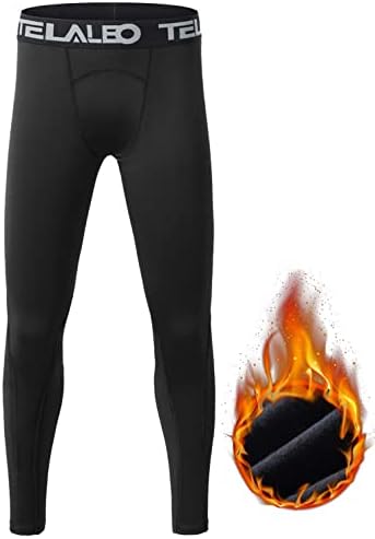 TELALEO Boys Girls Compression Stretch Thermal
