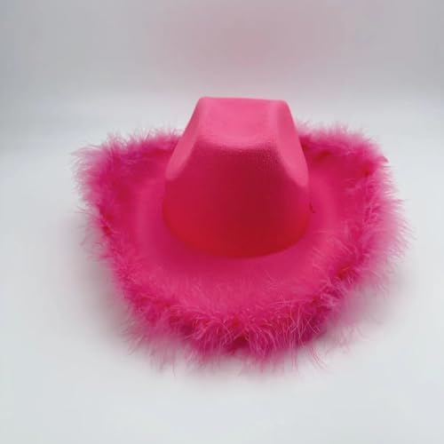 4Es Novelty Party Cowboy Hat Set with Heart Sunglasses