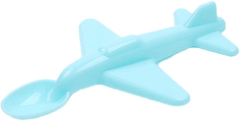 Small Airplane Shape Childs Spoon Eco-Friendly PP Material