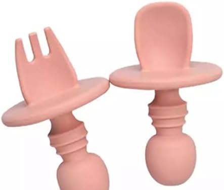 BPA Free Baby Self Feeding Spoon Fork Set 8 Pack