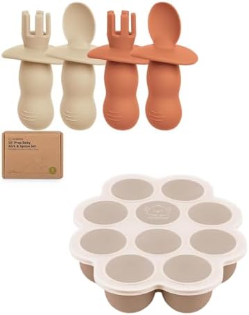 BLW Baby Essentials - KeaBabies 4-Pack Silicone Baby Utensils Set
