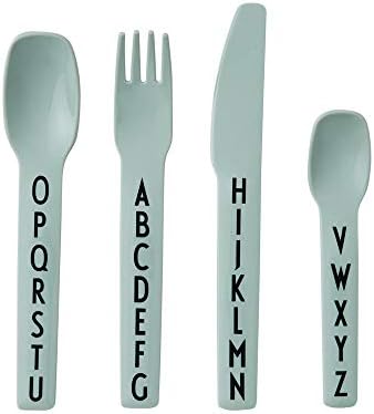 Design Letters Safe Toddler Cutlery Set BPA-Free Dishwasher Safe 4-Piece Set