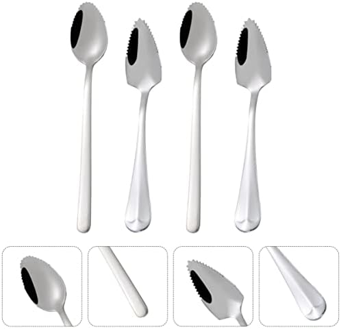 Sturdy 6-Piece Stainless Steel Fruit Scraper Set for Infants and Toddlers