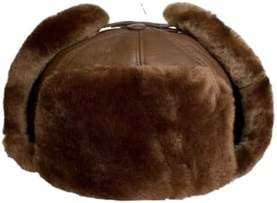 Lukkizara Leather Aviator Winter Trapper Hat