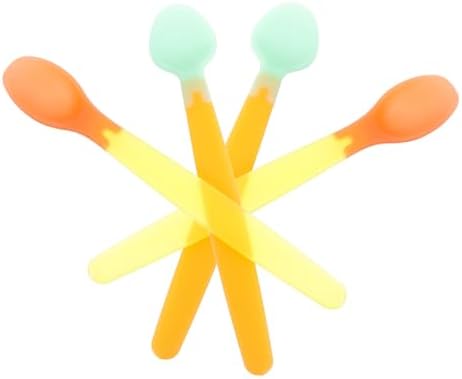 2-Piece Silicone Baby Spoon Temperature Insensitive