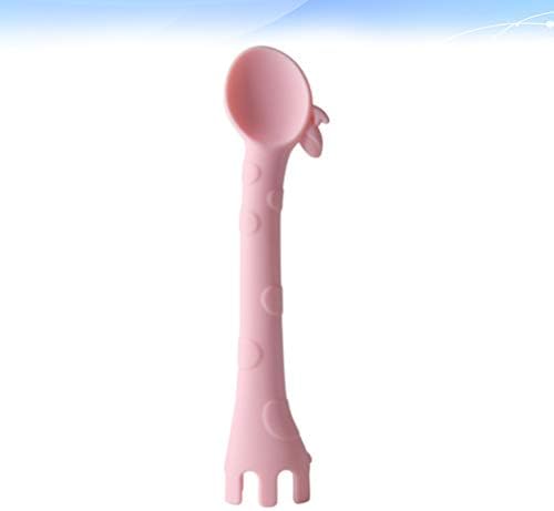 Cute Giraffe Silicone Spoons for Babies Best Feeding Training Tool