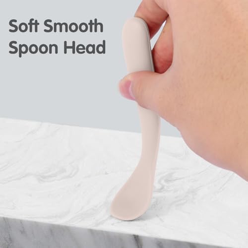 6 Pack Silicone Baby Spoons for Self Feeding 6 Months