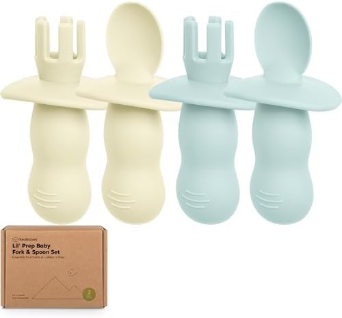 KeaBabies Self-Feeding Silicone Baby Set