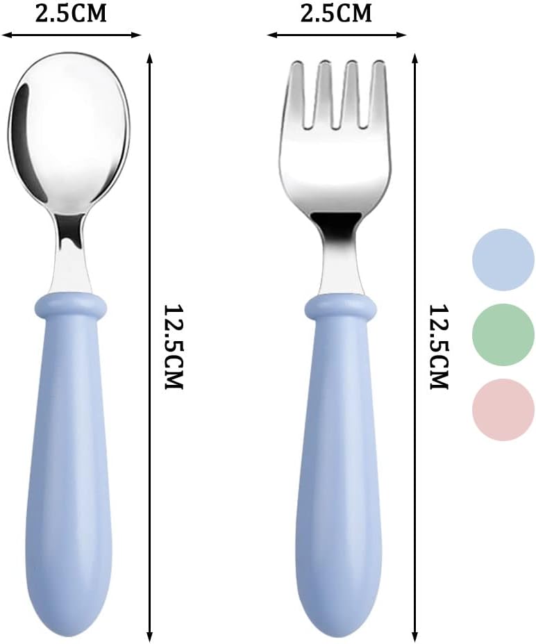 Pimoys Toddler Flatware Set Safe and Durable for Kids