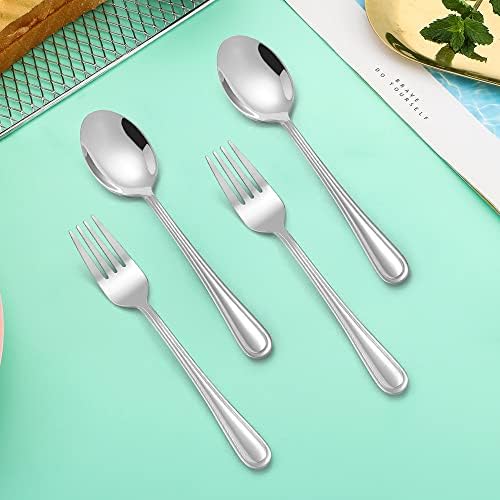 LIANYU 10-Piece Childrens Silverware Set