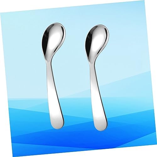 Abaodam 4-Piece Feeding Tableware Learning Spoons for Babies Kids Nursery Schools