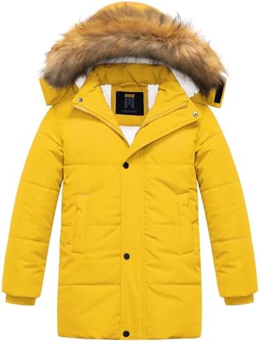 CreateMO US Boys Sherpa Parka