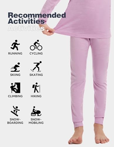 Kids Thermal Bottoms Ultra Soft Merino Wool