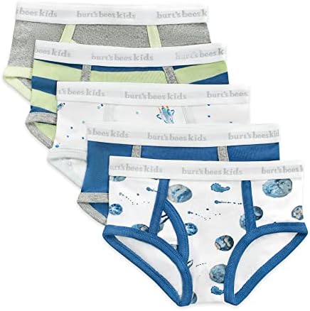 Perfect Fit for Little Ones Burts Bees Toddler Boys Organic Cotton Briefs