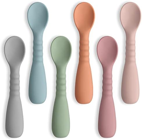 Self-Feeding Silicone Baby Spoons