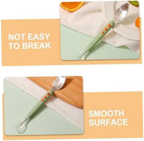 IWOWHERO 2-Piece Silicone Feeding Spoons for Infants