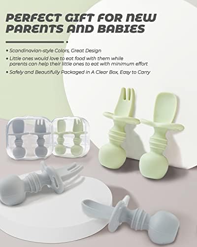 DF DUALFERV 4-Piece Baby Spoons Set for Babies