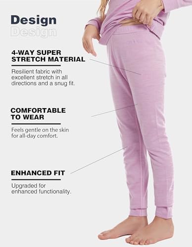 Kids Thermal Bottoms Ultra Soft Merino Wool
