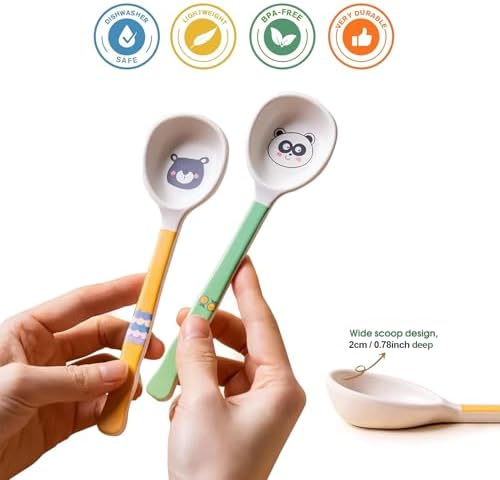 5-Piece Bamboo Kids Spoons Set