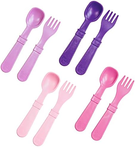 Re-Play Toddler Forks Spoons Twin Pack for Entertaining Kids