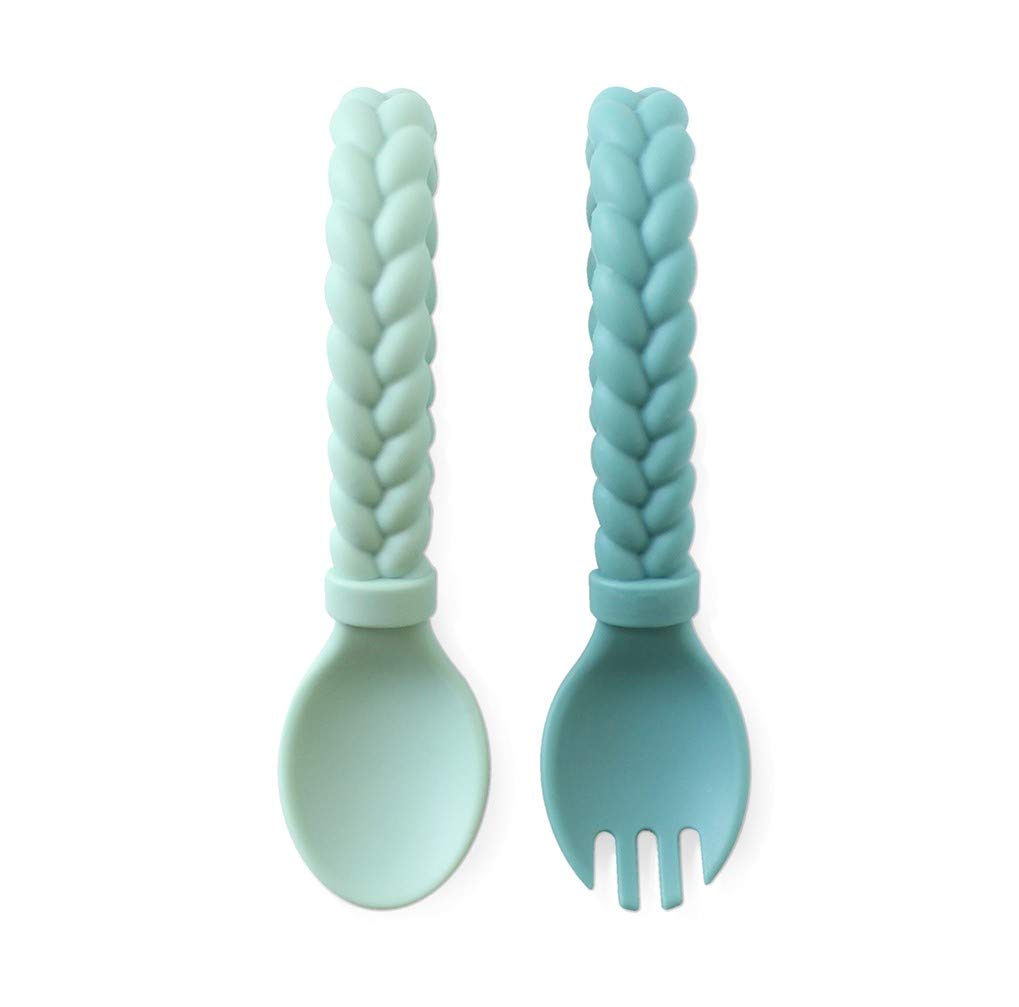 Charming Silicone Spoon Fork Set for Babies