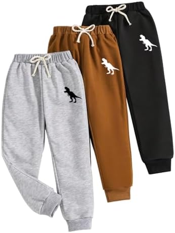 3-Piece dinosaur sweatpants for toddlers Comfortable and stylish