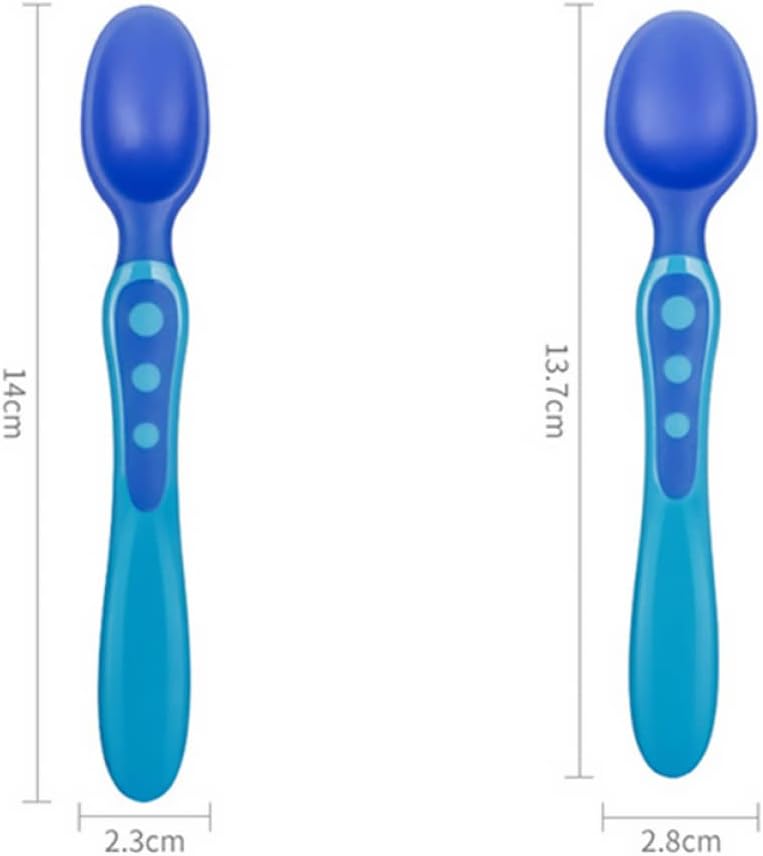 Toddmommy Toddler Spoons Set 4PC Heat Sensing for Baby