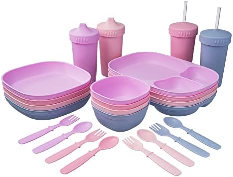 MightyMoe Blossom Toddler Flatware Set Safe Durable Made in USA