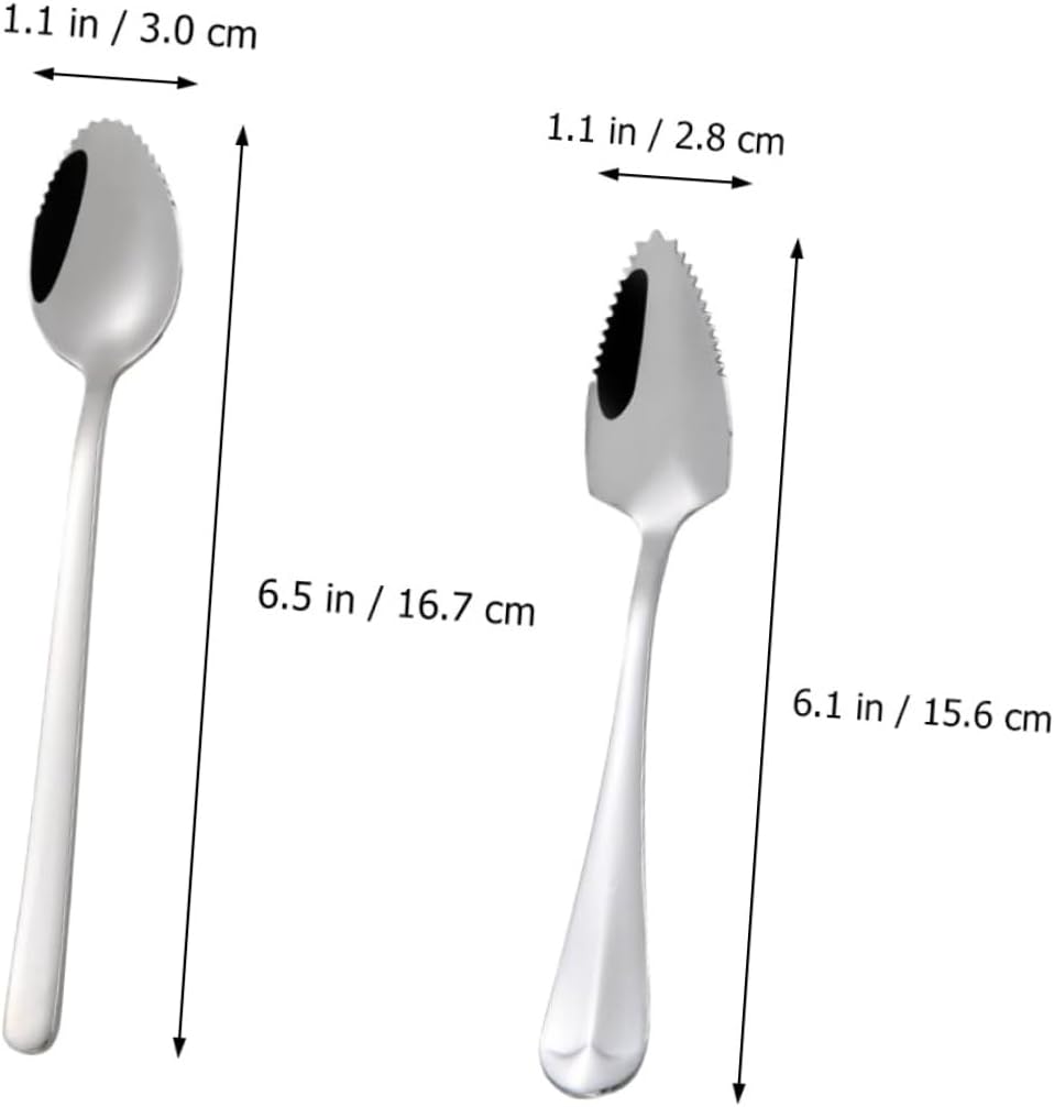 Stainless Steel Fruit Scraping Training Spoons for Babies