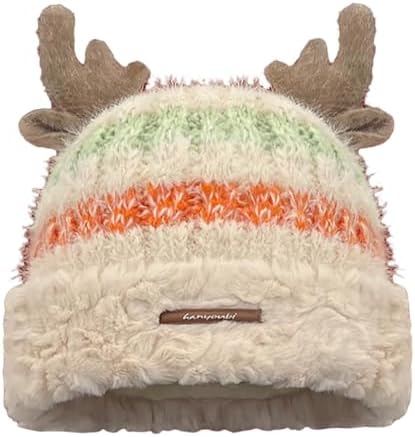 Womens Christmas Themed Woolen Beret Hat