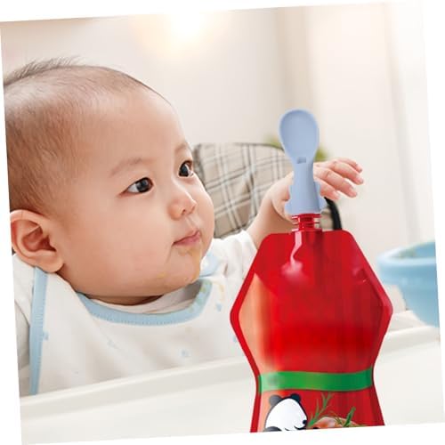 Affordable Silicone Pouch Spoon Set for Babies
