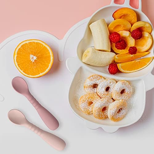 Self-Feeding Silicone Baby Spoons