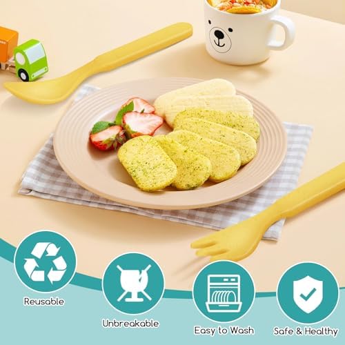 Shopwithgreen Bamboo Toddler Utensils Set