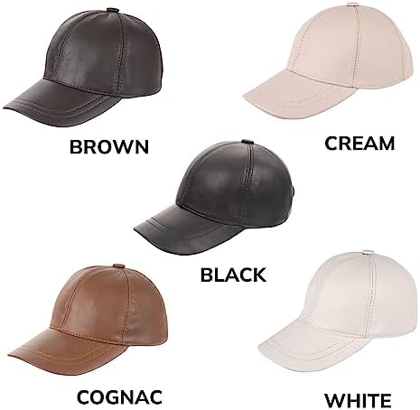 Zessano Genuine Leather Baseball Cap