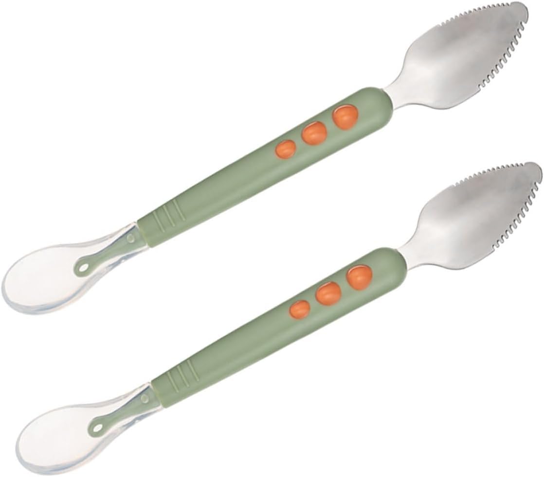 IWOWHERO 2-Piece Silicone Feeding Spoons for Infants
