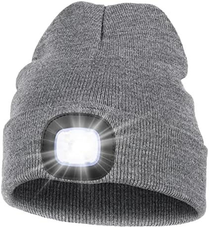 Melasa Unisex Winter Beanie with LED Lights