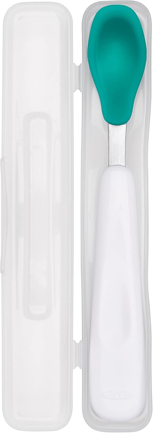 OXO Tot Food Masher - Teal Travel Spoon