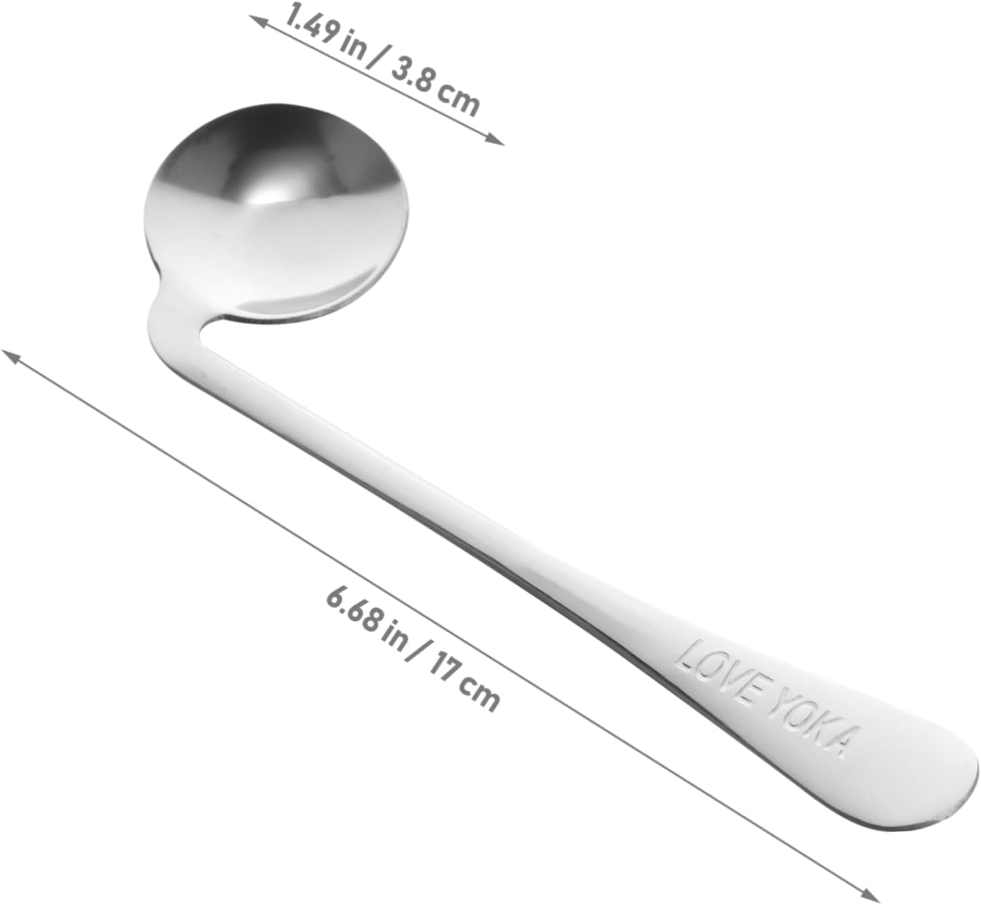 Easilock 2Pcs Curved Elder Eating Spoons