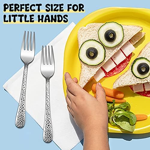 E-far Stainless Steel Kids Forks Safe Durable for Preschoolers