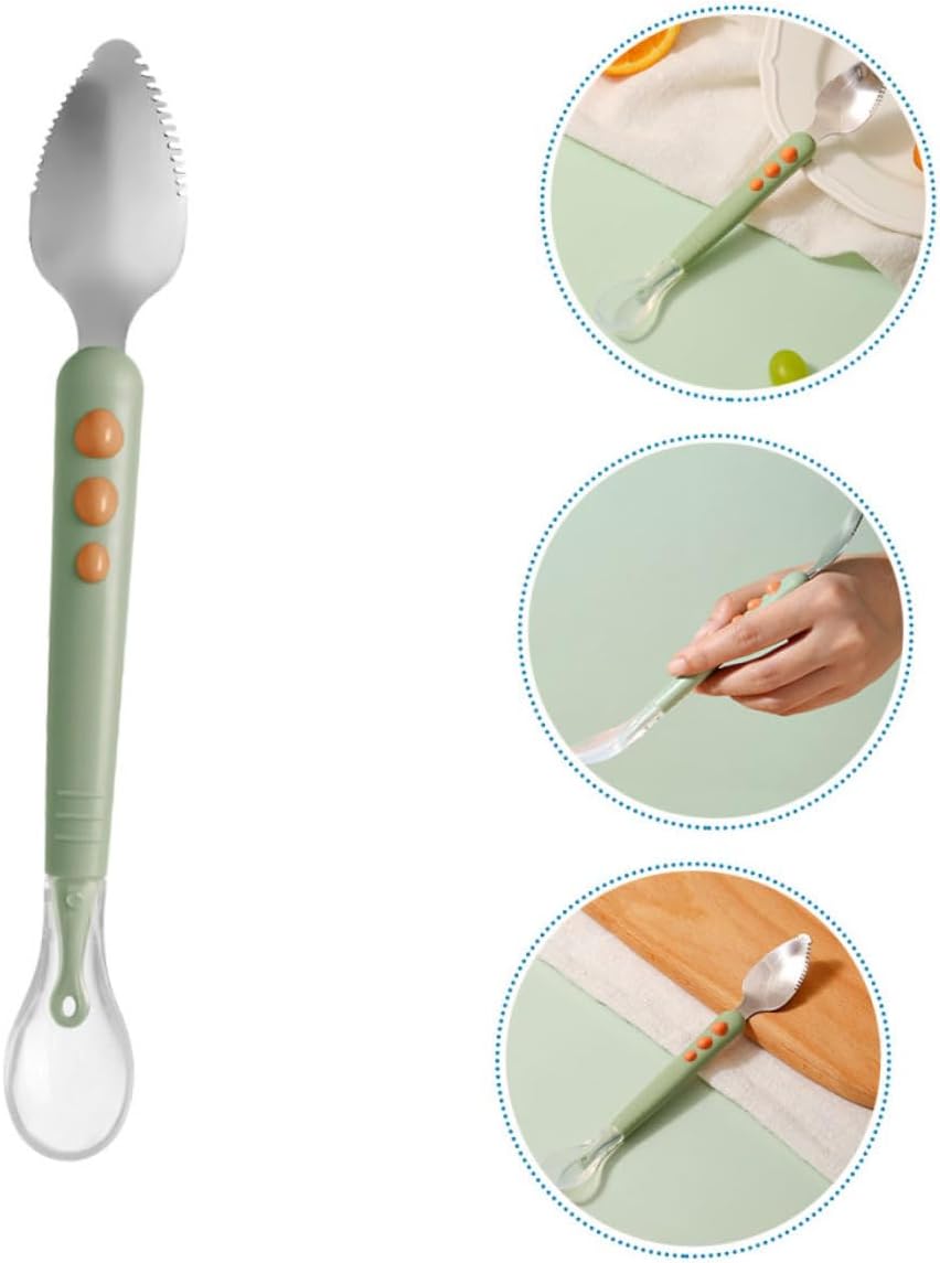 IWOWHERO 2-Piece Silicone Feeding Spoons for Infants