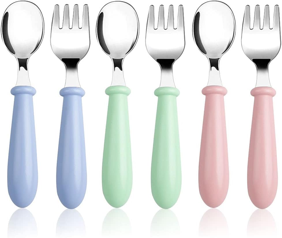 Pimoys Toddler Flatware Set Safe and Durable for Kids