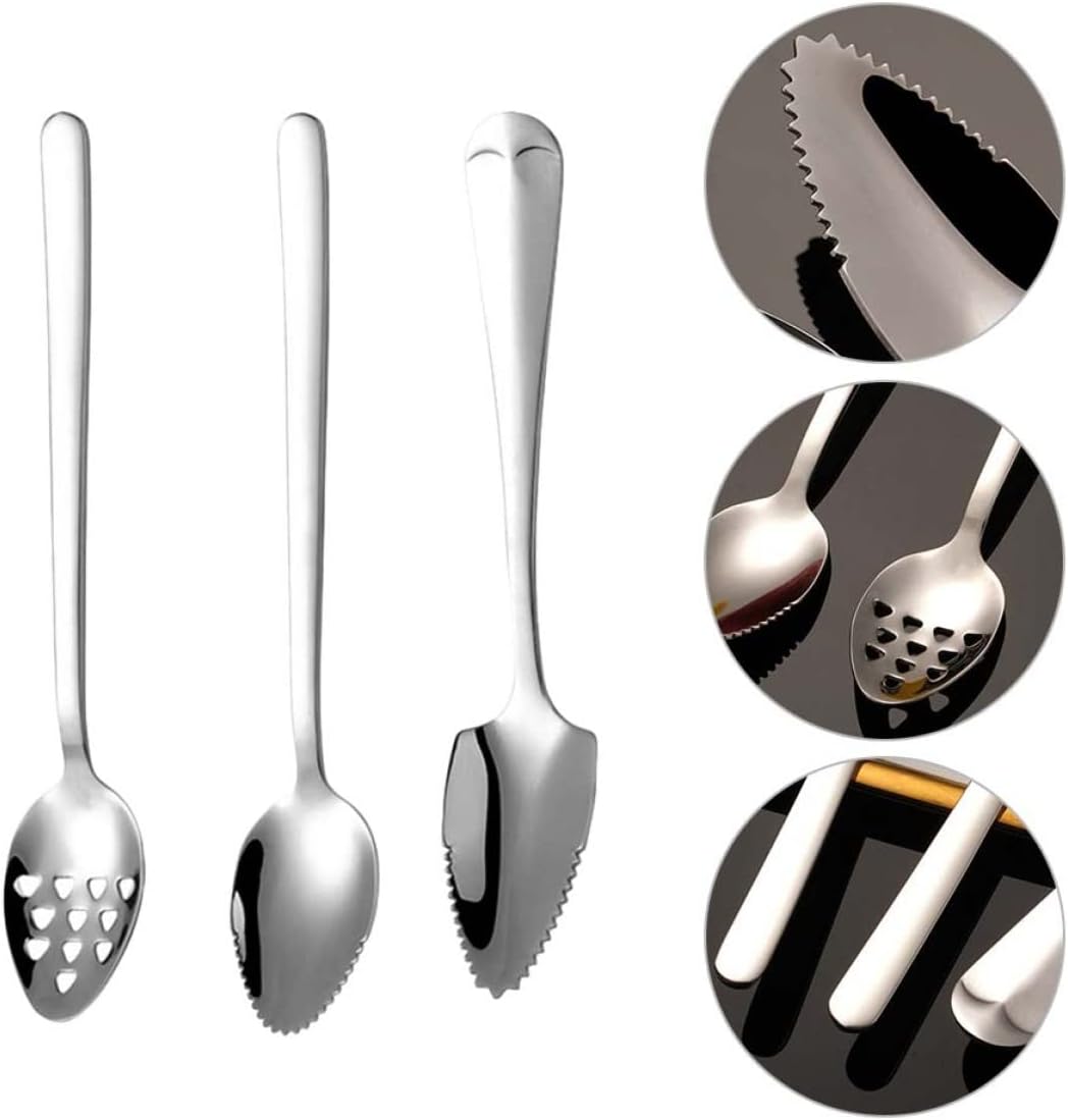3-Piece Grapefruit Scoop Set for Toddlers