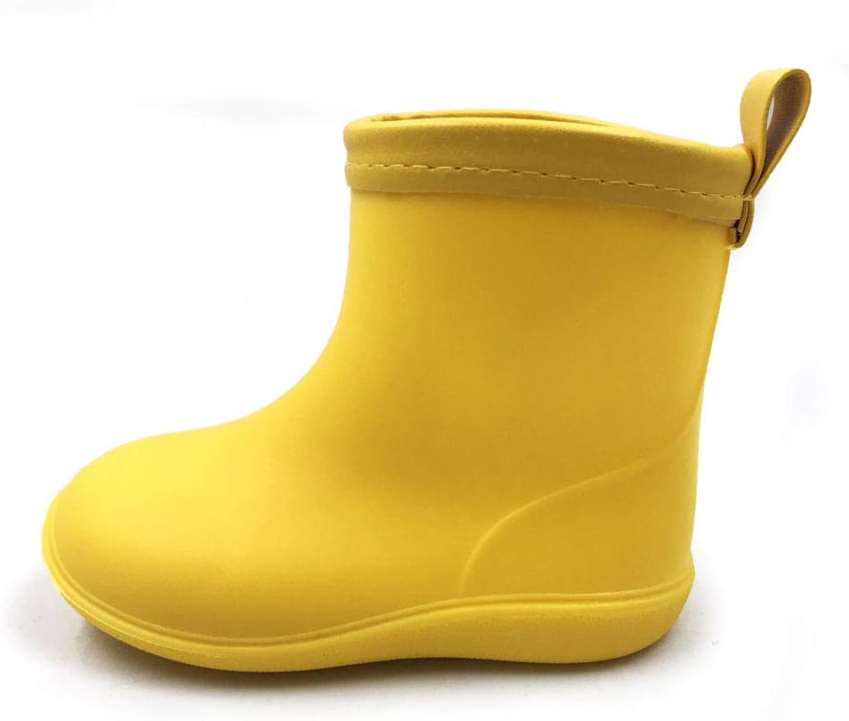 Amoji Baby Kids Easy-On Rain Shoes Boots for Toddler