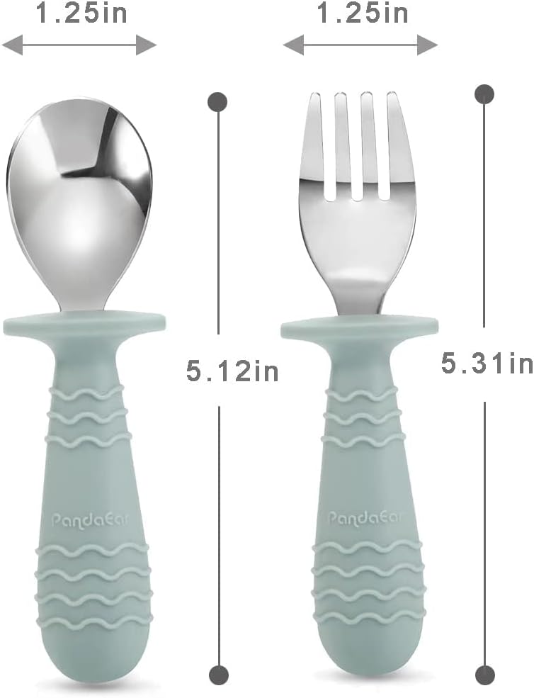 Panda Ear Baby Utensils Set