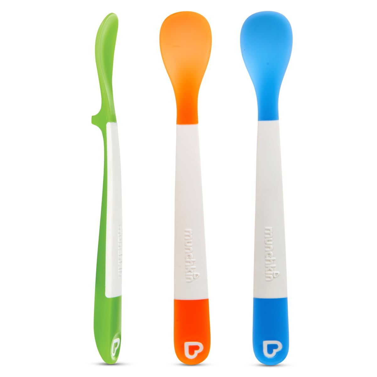 Munchkin 15806 Fun dishwasher-safe translucent infant spoons for 3