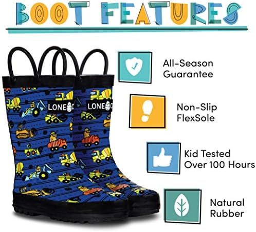 Lone Cone Kids Rain Boots for Girls Boys