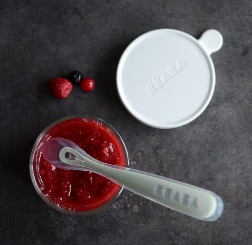 BEABA Babys First foods spoon set with travel case