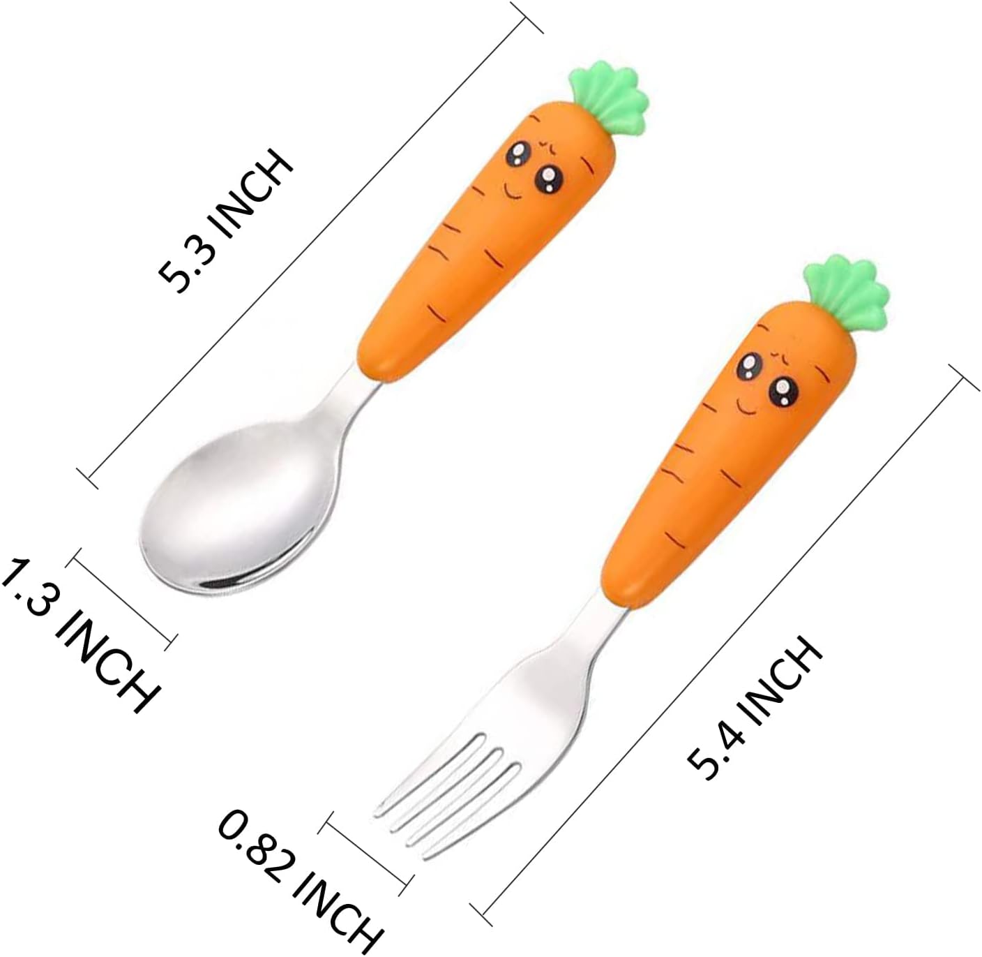 Ginbear Toddler Flatware Set Safe Durable and Style for Kids