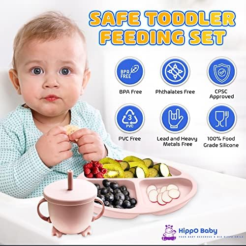Complete Baby Feeding Set Light Pink